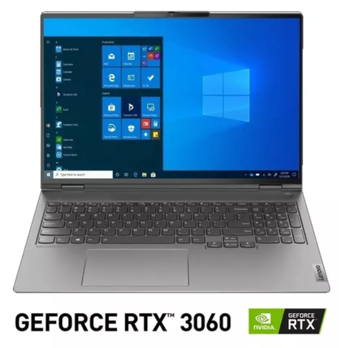 Lenovo ThinkBook 16”, NVIDIA GEFORCE RTX 3060 6GB, R7, 16GB, 512 SSD, W11P, TECLADO RETROILUMINADO, 1Y Carry-in